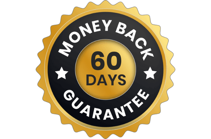 60-day money-back guarantee badge